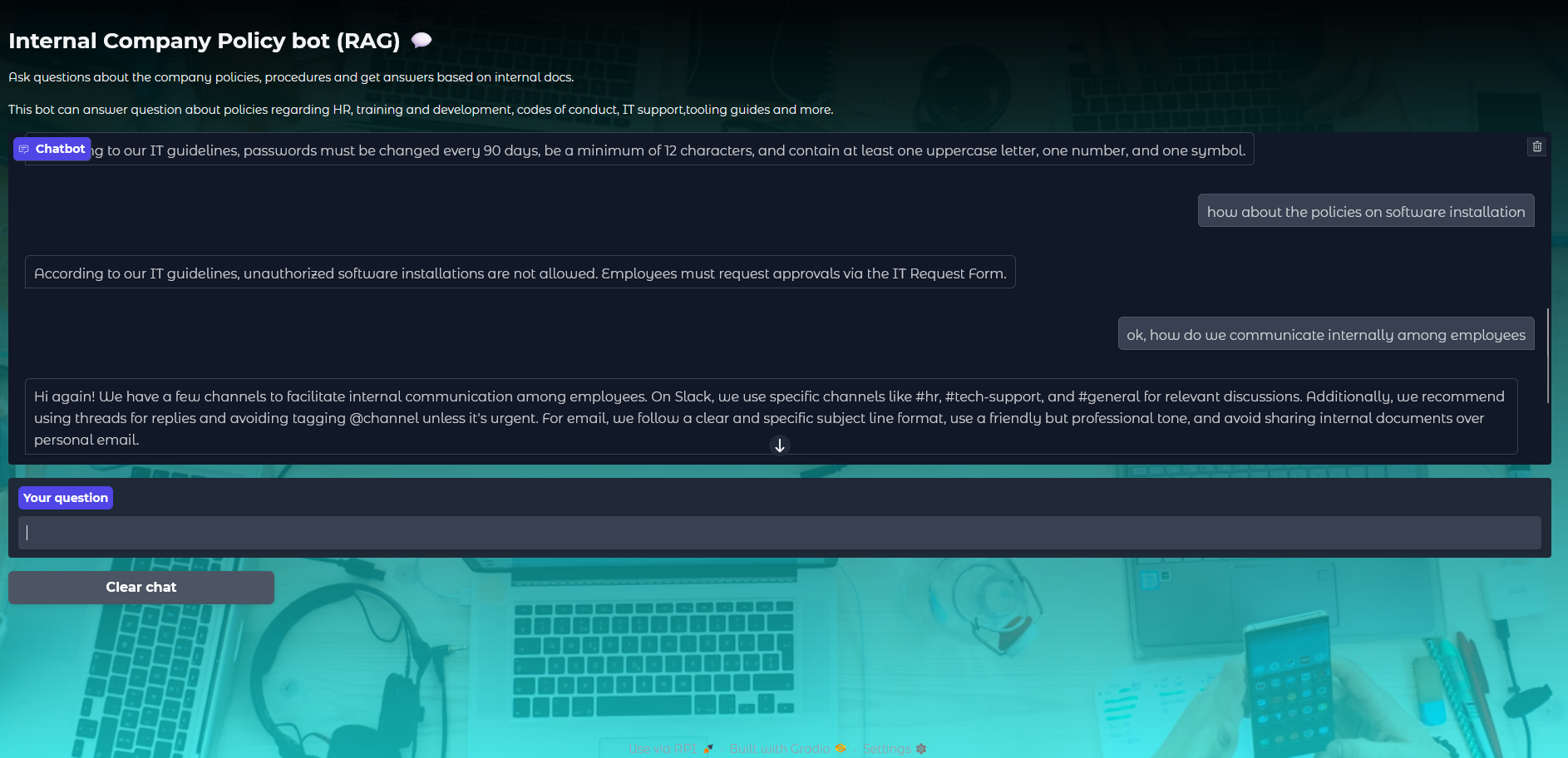 Internal Company Policy Bot